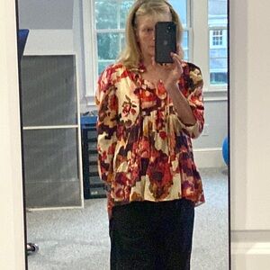 NWT Chufy Fiora Top in Vera Orange. Size XS